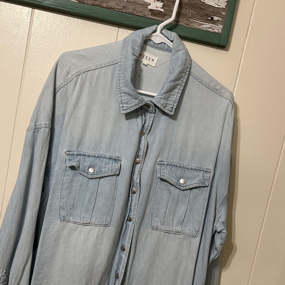 Eileen Light Blue Button Down Shirt